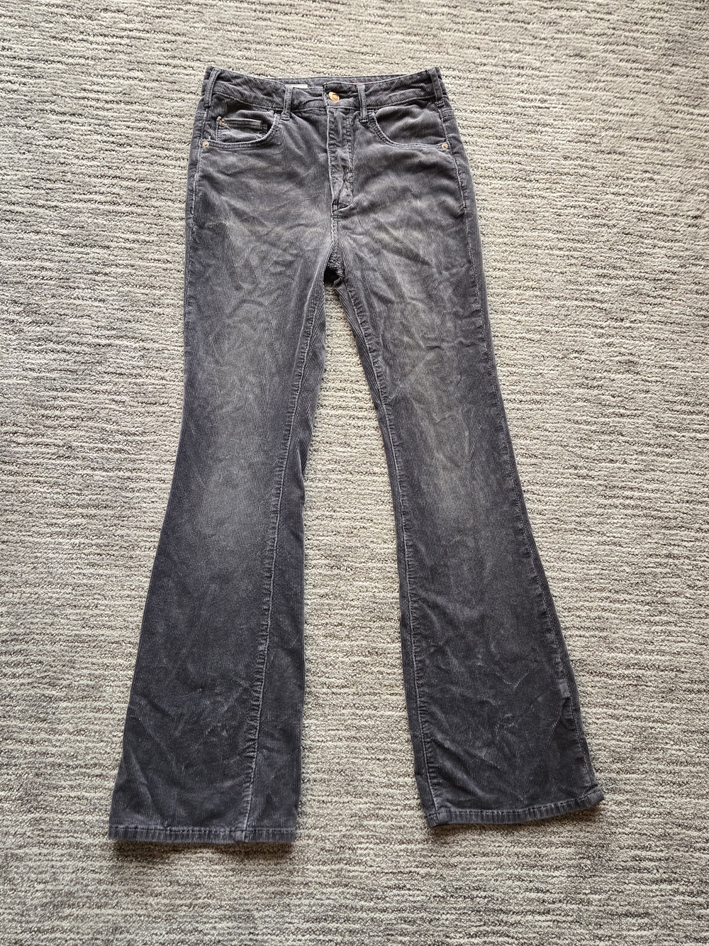 Pilcro Charcoal Flared Jeans